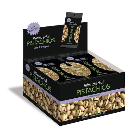 Wonderful Pistachios Pistachio Salt & Pepper 4.5 oz., PK24 091842A2QM